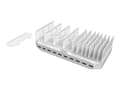 Miniatyrbilde 1 av 5: Unitek Smart Charging Station - Ladestativ + AC-strømadapter - 2.4 A - 10 utgangskontakter (USB)