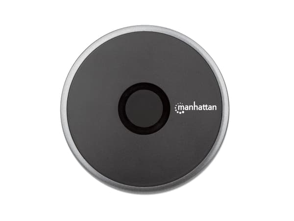 Manhattan 102186, inomhus, USB, Trådlös laddning, 1,5 m, Svart