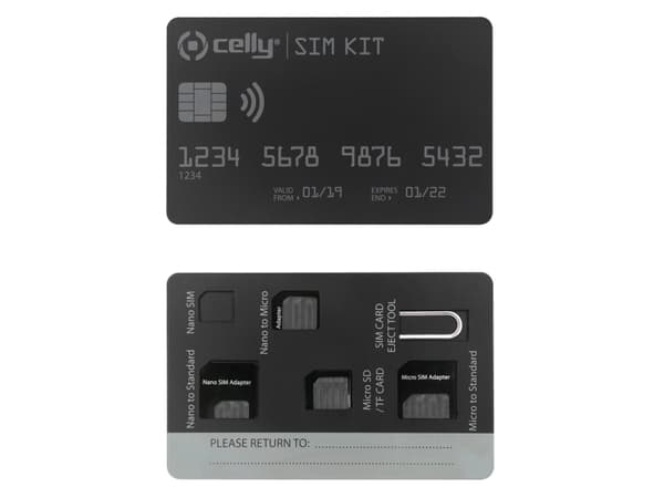 CELLY - Adaptersett for SIM-kort