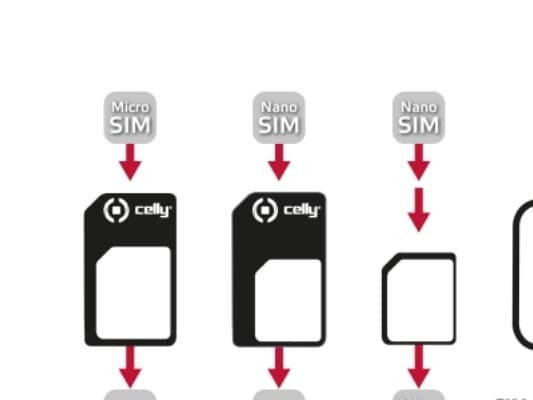 CELLY - Adaptersett for SIM-kort