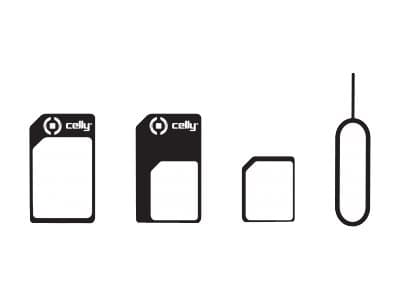 CELLY - Adaptersett for SIM-kort