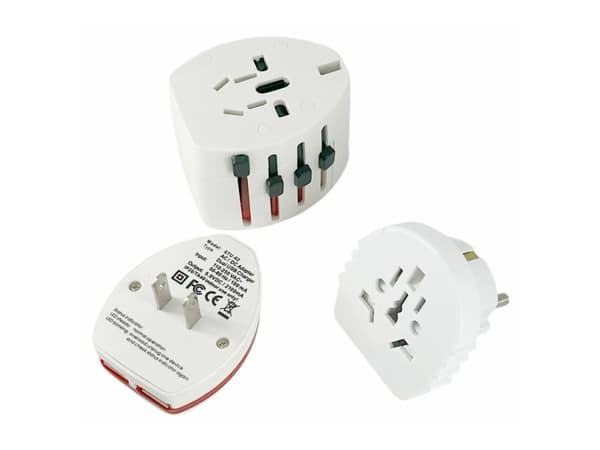 MicroConnect SKROSS - Strømkoblingsadapter - hvit
