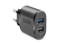 Miniatyrbild 1 av 5: SBS TETR2USB21AFAST, inomhus, AC, 5 V, 2,1 A, Svart