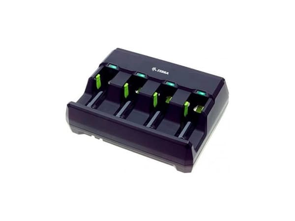 Zebra 4-slot battery charger - Batterilader - utgangskontakter: 4 - for P/N: BTRY-36IAB0E-00