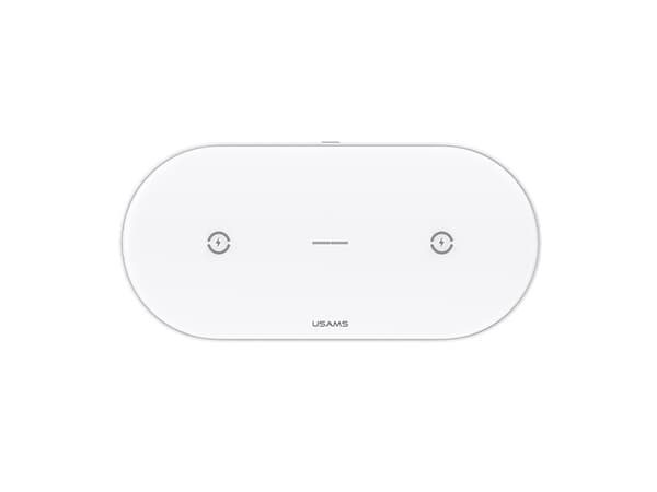 USAMS Last. induksjon US-CD120 10W Dual hvit/hvit CD120JN01