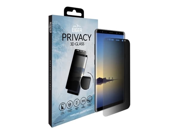 EIGER EGSP00165, Samsung, Samsung Galaxy Note 8, Dammresistent, Transparent, 1 styck