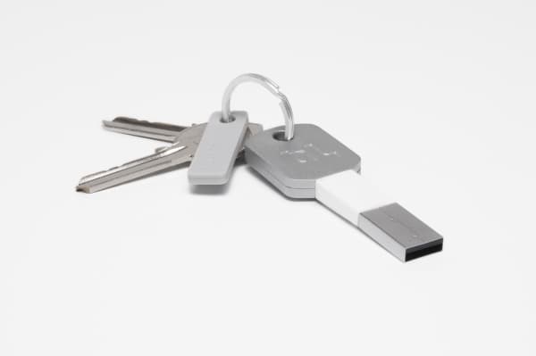Bluelounge Kii - Lightning-adapter - USB hann til Lightning hann - hvit