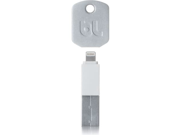 Bluelounge Kii - Lightning-adapter - USB hann til Lightning hann - hvit