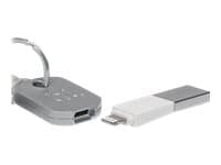 Bluelounge Kii - Lightning-adapter - USB hann til Lightning hann - hvit