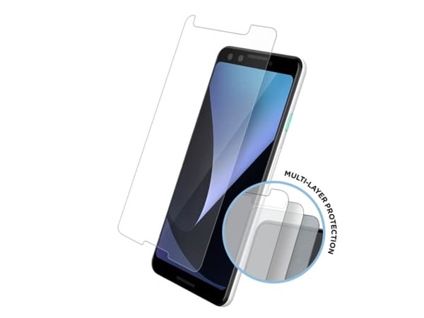 EIGER Tri Flex, Google, Pixel 3, Ripebestandig, Sjokkresistent, Gjennomsiktig, 2 stykker