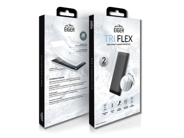 EIGER Tri Flex, Google, Pixel 3, Ripebestandig, Sjokkresistent, Gjennomsiktig, 2 stykker