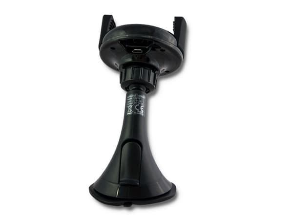 Qoltec Induction - Trådløs ladeholder for bil - 5 watt - 1 A - svart