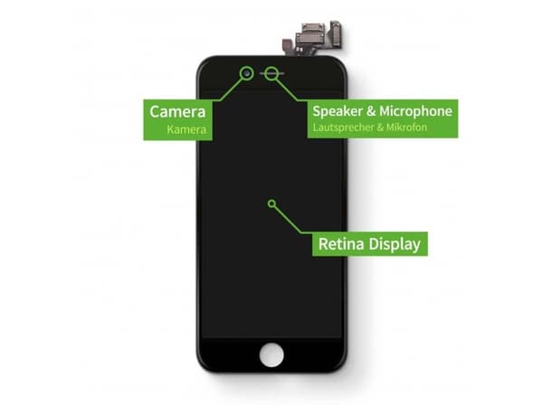 Giga Fixxoo näyttö Iphone 6s:lle, musta (15195)