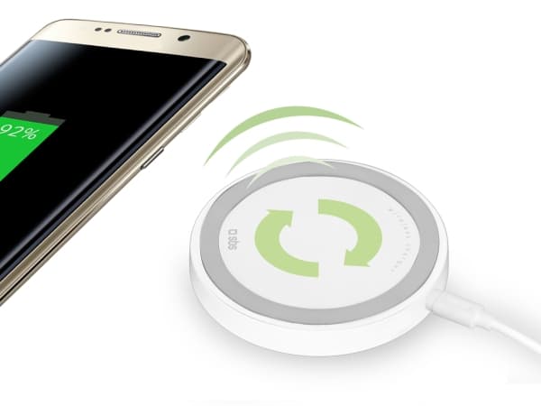 SBS TEWIRELESSCHG, Automatisk, Innendørs, Utendørs, USB, 1 m, Grå, Hvit