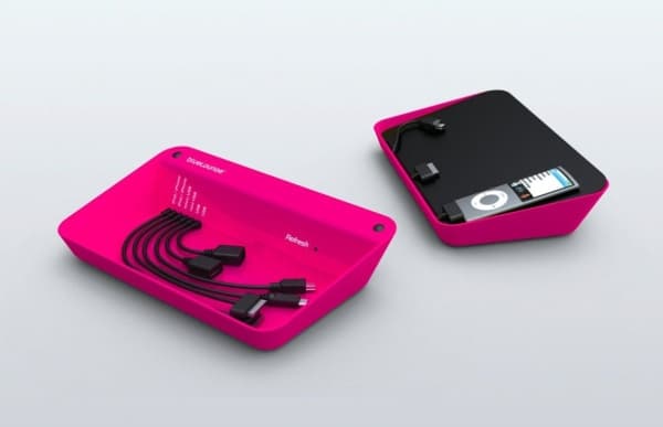 BlueLounge Refresh docking station docking station (microUSB, miniUSB, USB, 30-PIN) pink (RF-PNK)