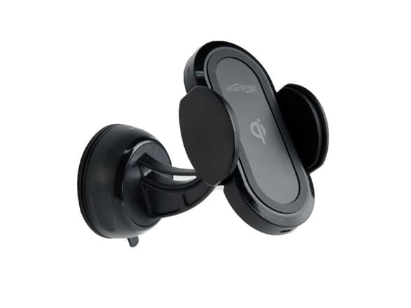 Gembird TA-CHWCQI-01, Mobiltelefon/smarttelefon, Aktiv holder, Bil, Sort