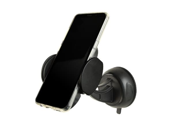 Gembird TA-CHWCQI-01, Mobiltelefon/smarttelefon, Aktiv holder, Bil, Sort