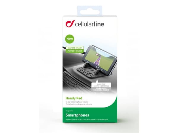 Cellularline 8018080272899, Mobiltelefon/smarttelefon, Passiv holder, Bil, Sort