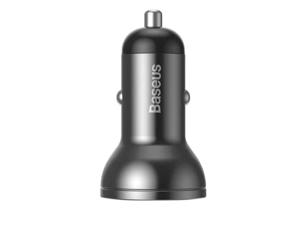 Baseus AB2XUSBAKBK, Automatisk, Cigartenner/lighter, 4,8 A, Svart, Grå