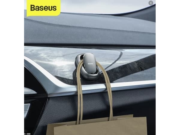 Baseus ACGGBK-01, Sisätila ja ulkotila, Yleiskoukku, Musta, Muovi, 4 kpl, Kupla