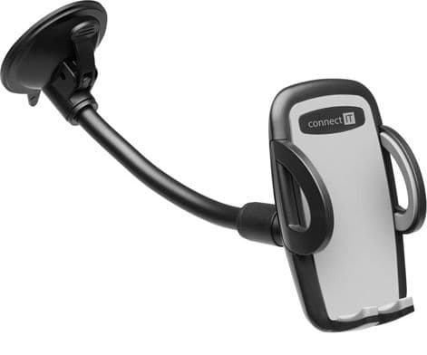 Connect IT CI-1114, Mobiltelefon / smartphone, Passiv hållare, Bil, Svart, Grå