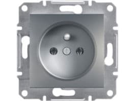 Schneider Electric Asfora yksi pistorasia teräs (EPH2800162)