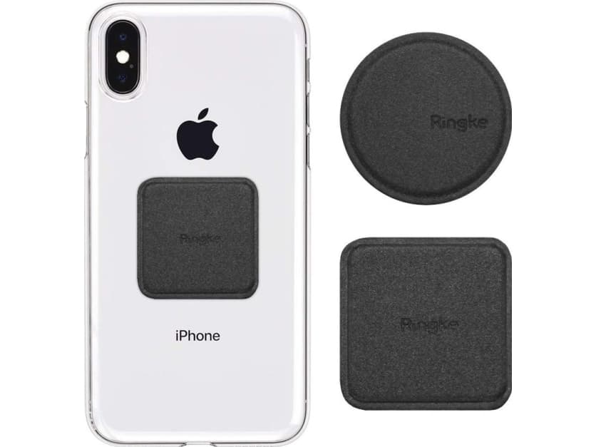 Ringke Ringke Magnetic Mount Metal Plate 2x Adhesive Metal Plate for Magnetic Mounts Black (ACPU0001) Universal