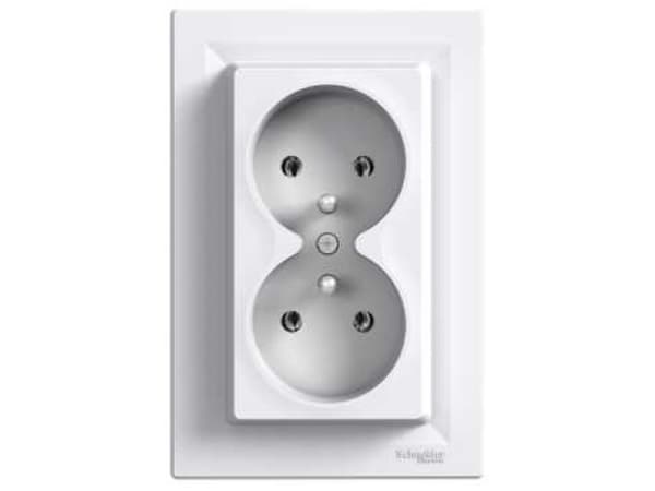 Schneider Electric Dubbeluttag vit - EPH9800221