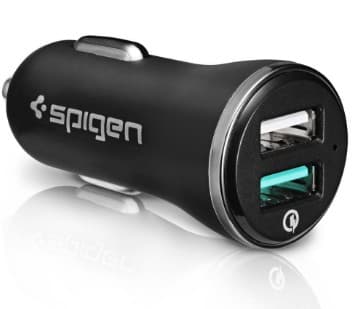 Spigen F27QC, Automatisk, Cigarr tändare, 5 V, Svart Svart
