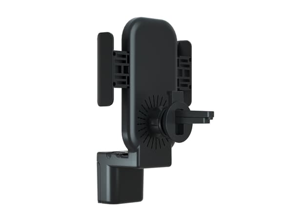 Terratec ChargeAir All Car, Mobiltelefon/smarttelefon, Smartklokke, Aktiv holder, Bil, Svart