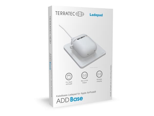 Terratec ADD Base, Sisätila, USB, Langaton lataaminen, Valkoinen
