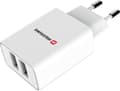Miniatyrbilde 2 av 2: Swissten lader 2x USB-A 3 A (22051000)