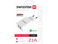Miniatyrbild 2 av 5: Swissten Travel Smart 2x USB 2.1A biala, inomhus, USB, 5 V, Vit