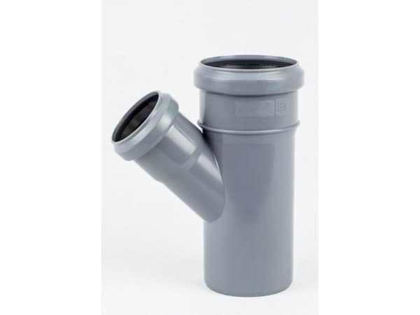 Onnline PP tee grå 110 x 75mm 45 ° (CCP690)