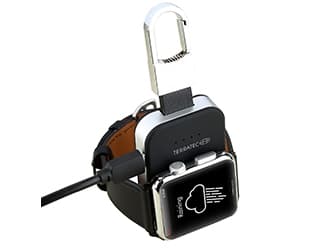 Terratec Charge AIR Key, Svart, Sølv, Smartklokke, 950 mAh, USB, 5 V, 1 A