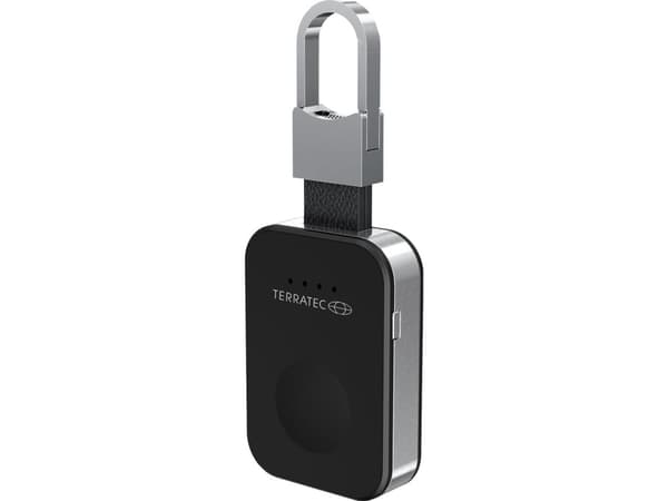 Terratec Charge AIR Key, Svart, Sølv, Smartklokke, 950 mAh, USB, 5 V, 1 A