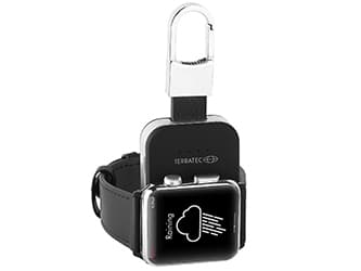 Terratec Charge AIR Key, Svart, Sølv, Smartklokke, 950 mAh, USB, 5 V, 1 A