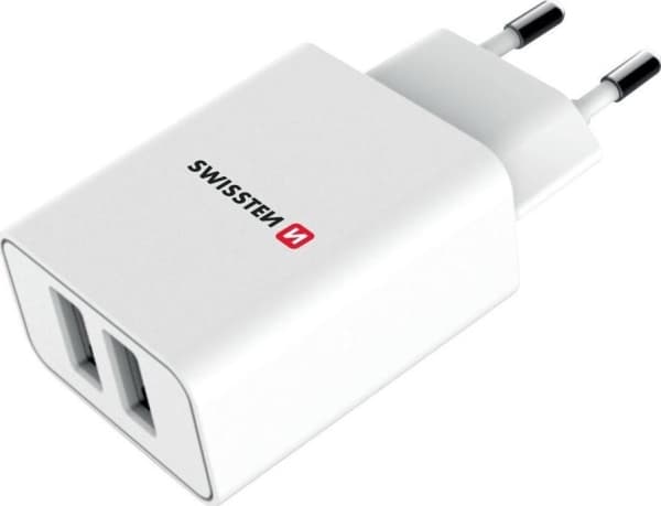 Swissten-lader 2x USB-A 2.1 A (22055000)