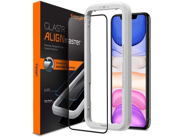 Spigen AGL00106, Apple, iPhone 11 iPhone XR, Svart, Transparent, 1 styck