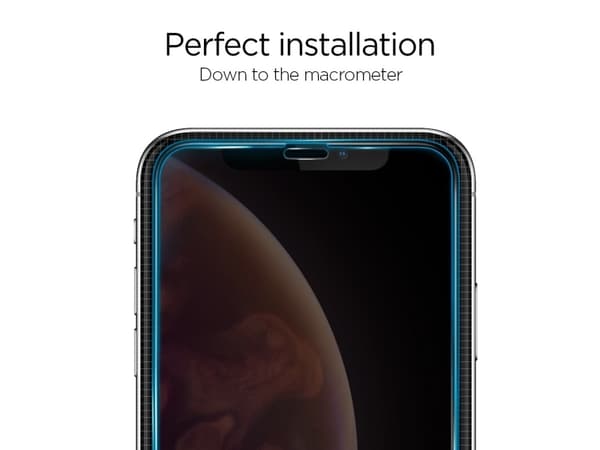Spigen 063GL25234, Apple, iPhone XS, Musta, Läpinäkyvä, 1 kpl