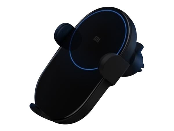 Xiaomi Mi Wireless Car Charger - Trådløs ladeholder for bil + bilstrømadapter - 20 watt - 3 A - svart