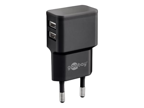 Goobay 44951, inomhus, AC, 5 V, 2,4 A, Svart