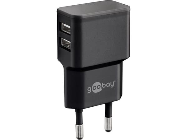 Goobay 44951, inomhus, AC, 5 V, 2,4 A, Svart