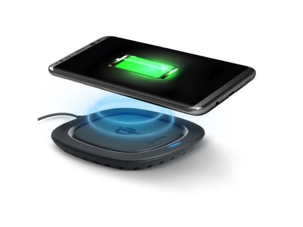 SBS TEWIRELESSQI5W, Innendørs, DC, Trådløs lading, Sort Sort