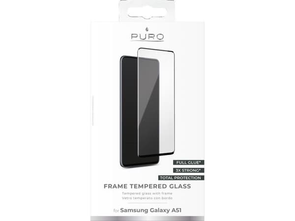 PURO SDGFRA51SGBLK, Samsung, Galaxy A51, Pölynkestävä, Naarmuuntumisenkestävä, Läpinäkyvä, 1 kpl