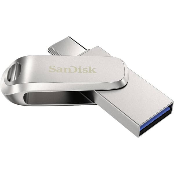 SanDisk Ultra Dual Luxe USB-minne Mobil/Tablet Silver 64 GB USB-C® (USB 3.2 Gen 1)