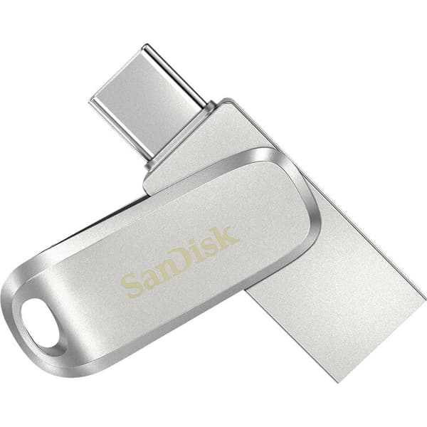 SanDisk Ultra Dual Luxe USB-minne Mobil/Tablet Silver 64 GB USB-C® (USB 3.2 Gen 1) Rostfritt stål