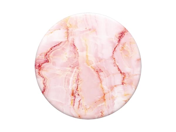 PopSockets Swappable PopGrip - Multifunksjonsholder for mobiltelefon - Rose Marble - rosa