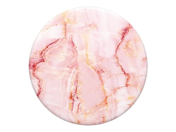 PopSockets Swappable PopGrip - Multifunksjonsholder for mobiltelefon - Rose Marble - rosa Flerfarget