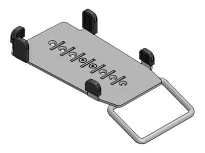 SpacePole MultiGrip - Card reader mounting plate with handle - svart - for Ingenico iPP320, iPP350
